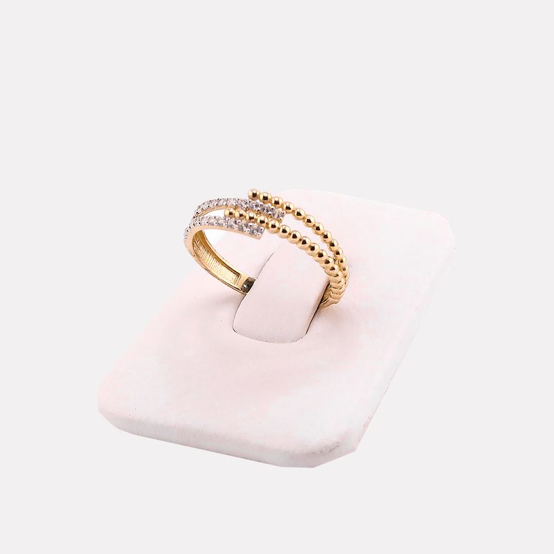 Anillo Borlas C/p Bcas  14k 1.7g #9.5